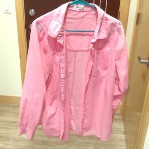 Pink button down